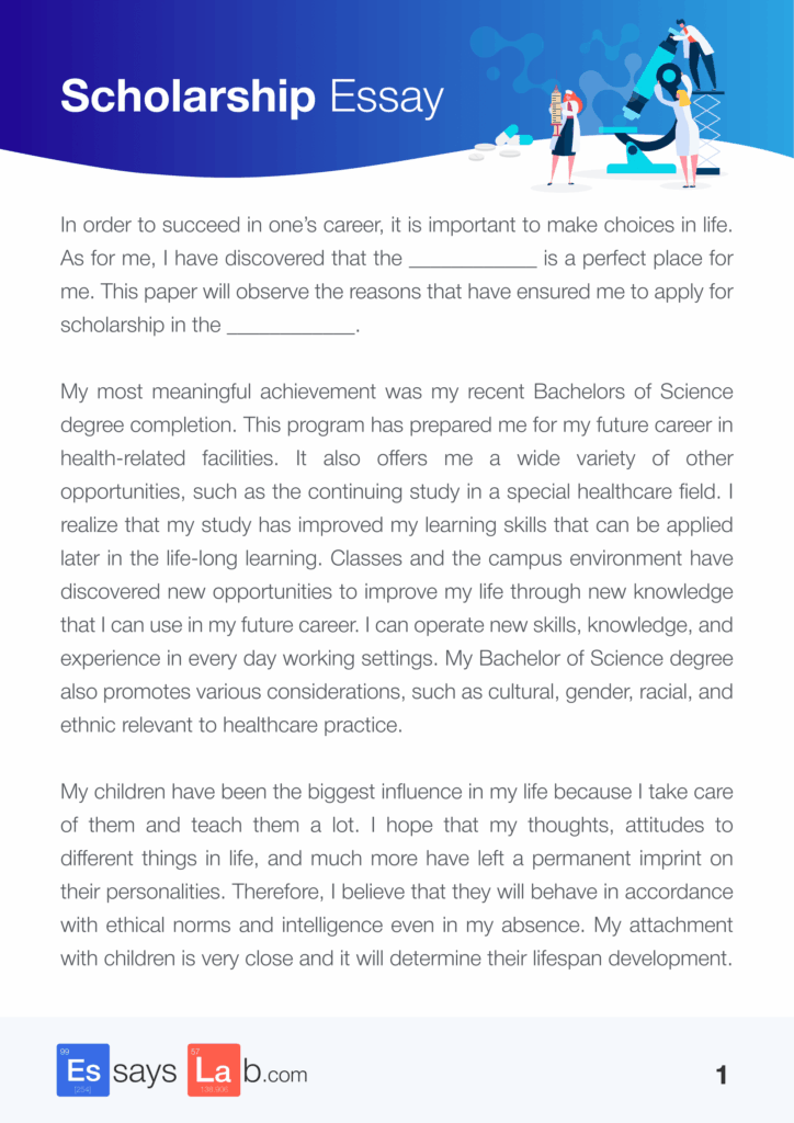 Scholarship essay